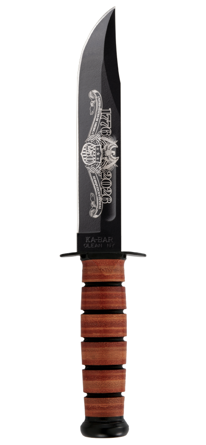 KA-BAR 1320USA 250th Commemorative Engraving