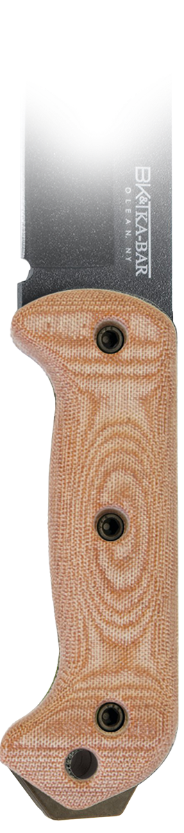 BK77HNDL Becker Micarta Handle Set - Natural Canvas Micarta