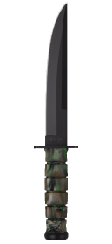 KA-BAR 1266 Modified Tanto Green Camo