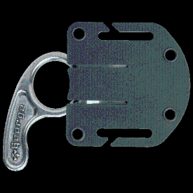 KA-BAR George Roscoe Knife and Back of Sheath