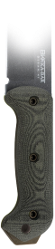 BK77BLKHNDL Becker Micarta Handle Set - Black Canvas Micarta
