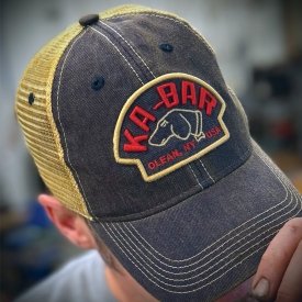KA-BAR Hat on Head